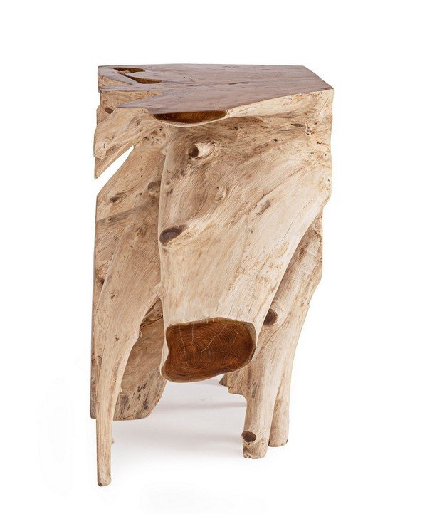 CONSOLLE LISANDRA 120X45 6 jollygiuncoeu rustic wooden stool carved from driftwood in the shape of an animal with four legs and a flat top