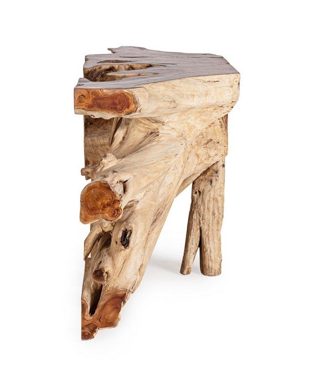 CONSOLLE LISANDRA 150X445 jollygiuncoeu rustic handmade wooden stool with a flat top and uneven branchlike legs
