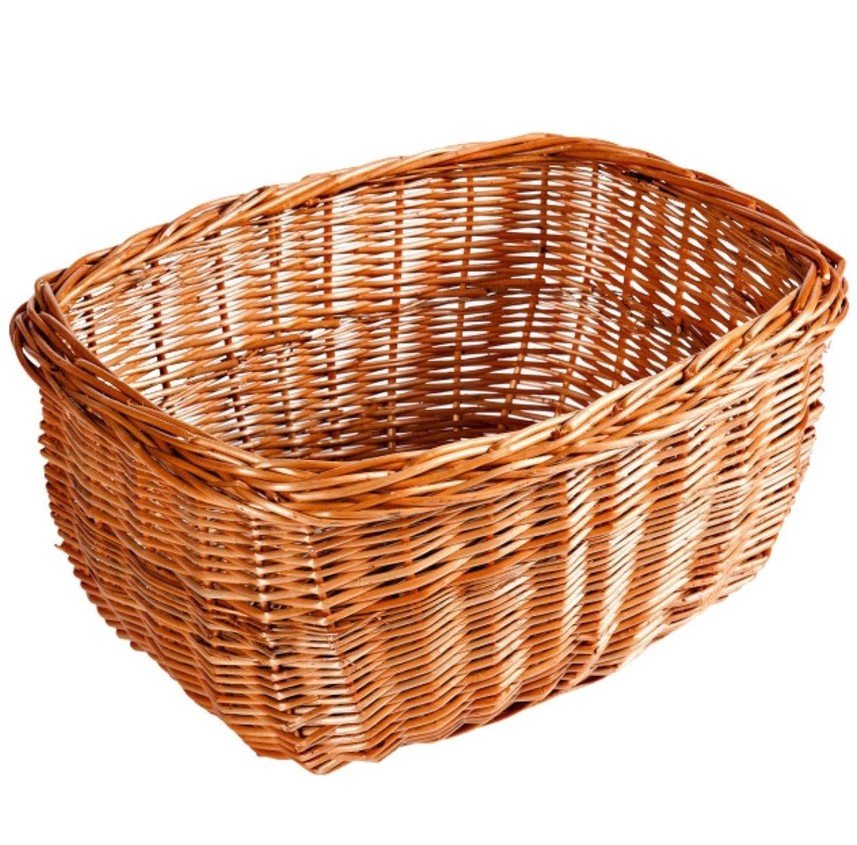 Cesto da bicicletta in vimini rosso Olanda 42X32H22 jollygiuncoeu brown woven wicker basket with an open top oval shape