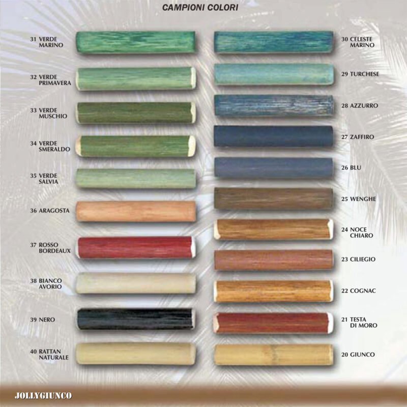 Colori Campioni per Rattan
