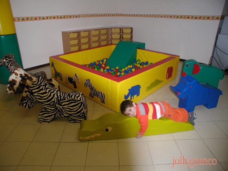 Scala scivolo morbida per piscina con palline - foto 1